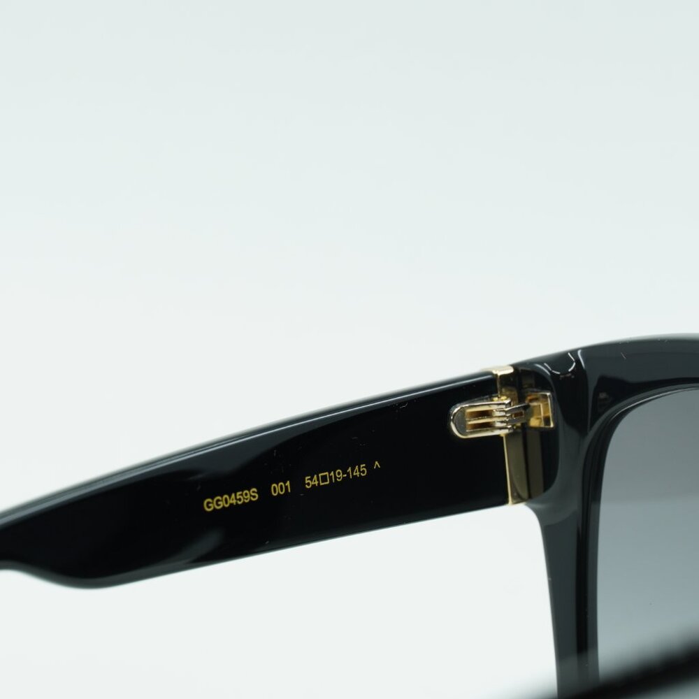 Gucci GG0459S 001 Sunglasses Black Cat Eye Frame, Grey Lenses - Picture 7 of 11